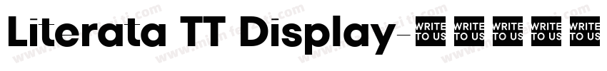 Literata TT Display字体转换